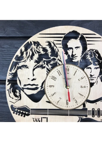 Бесшумные настенные часы из дерева «The Doors» 7Arts (253566603)