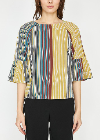 Комбинированная демисезонная блуза KOTON