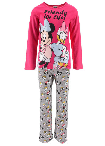 Комбінована всесезон піжама minnie mouse (мінні маус) hu20152 лонгслив + брюки Disney