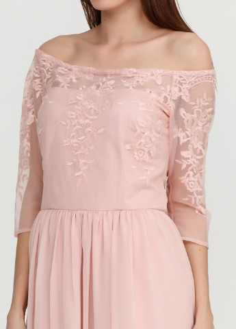 Персиковое вечернее платье Esprit
