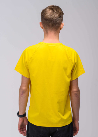 Желтая футболка желтая peace Custom Wear