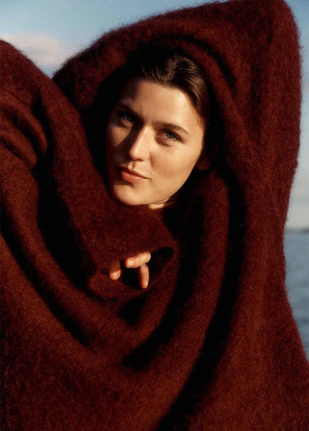 Бордовый зимний джемпер джемпер H&M