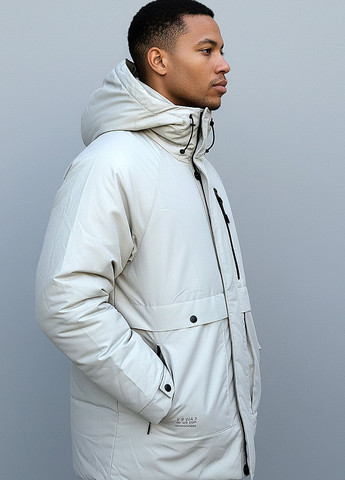 Молочна зимня куртка Sun's House