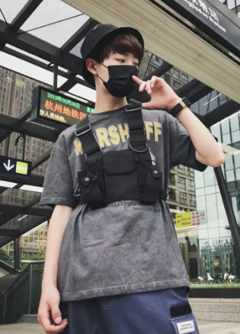 Нагрудная сумка HGUL+BAG BD5024 черная No Brand (253384187)