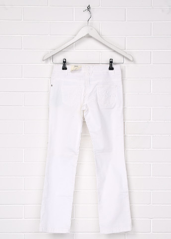Белые демисезонные зауженные джинсы Mayoral