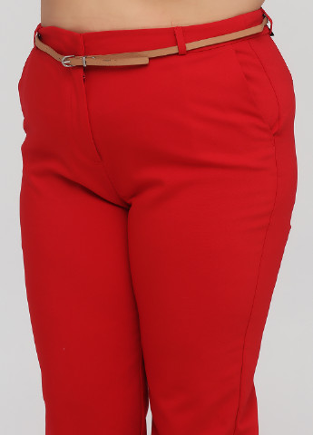 Красные кэжуал демисезонные зауженные брюки Reserved