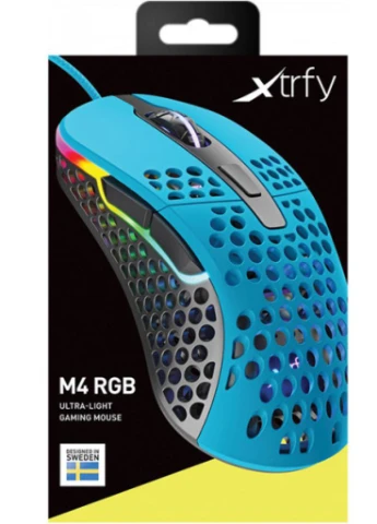 Мышка Xtrfy M4 RGB Miami Blue (XG-M4-RGB-BLUE) Vinga (253545765)