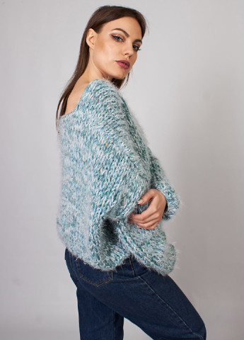 Голубой демисезонный пуловер пуловер Keslove