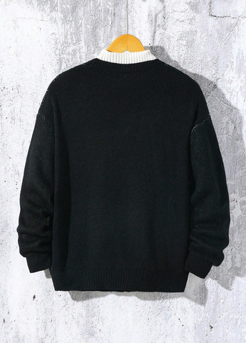 Черный демисезонный кардиган SHEIN