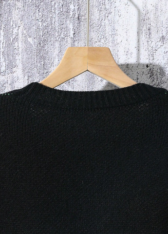 Черный демисезонный кардиган SHEIN