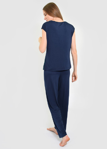 Темно-синяя всесезон пижама (майка, брюки) NEL