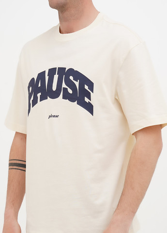 Кремовая футболка H&M