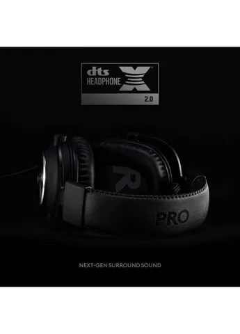 Наушники (981-000818) Logitech G PRO X Gaming Headset BLACK USB (253546298)