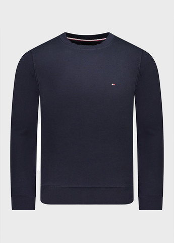 Темно-синій світшот Tommy Hilfiger однотонний вишивка (306682103)