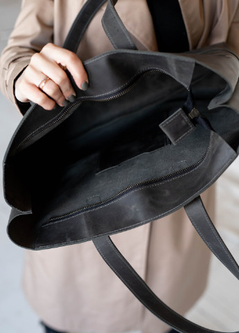 Містка жіноча сумка шоппер коньячного кольору з натуральної напівматової шкіри Boorbon (253342365)