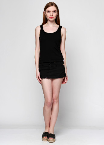 Черная кэжуал однотонная юбка Amy Gee мини