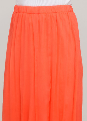Оранжевая кэжуал однотонная юбка Linea Tesini а-силуэта (трапеция)