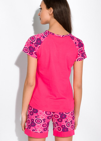 Рожева всесезон піжама (футболка, шорти) футболка + шорти Time of Style