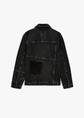 Черная джинсовая куртка Zara