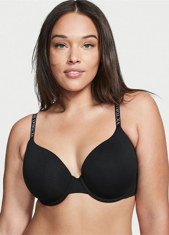 Черный демисезонный комплект (бюстгальтер, трусики) Victoria's Secret