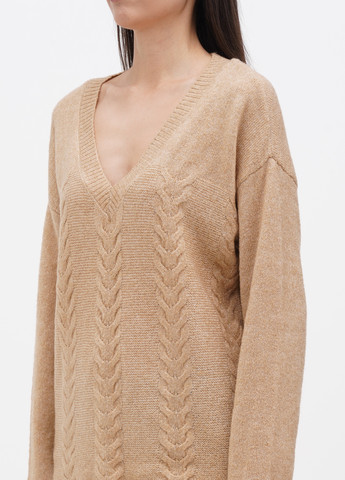 Бежевый демисезонный пуловер пуловер Vila