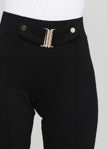 Черные кэжуал демисезонные прямые брюки Zauberhose