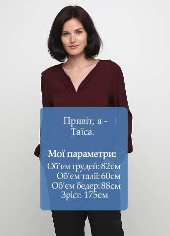 Бордова блуза Friendtex