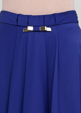 Синяя кэжуал однотонная юбка Sassofono Club клешированная