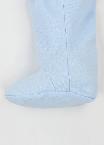 KRAKO повзунки однотонний блакитний повсякденний бавовна, інтерлок виробництво - Україна