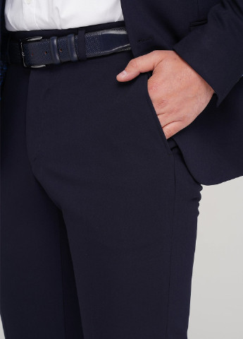 Темно-синій демісезонний костюм (піджак, брюки) брючний Trend Collection