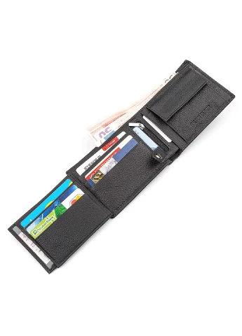 Мужской кожаный кошелек 12х9х3 см st leather (252128392)
