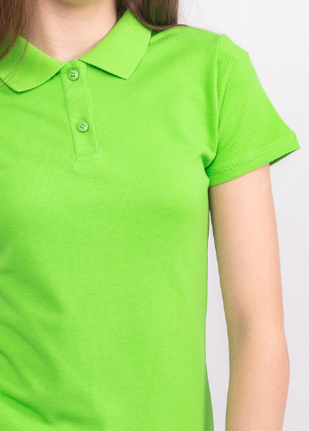 Салатовая женская футболка-футболка поло жіноча TvoePolo однотонная