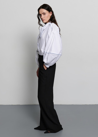 Черные классические, кэжуал демисезонные клеш брюки Anna Yakovenko