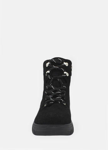 Зимние ботинки rf0488-11 черный Favi из натуральной замши