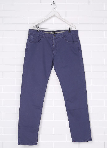 Фиолетовые кэжуал демисезонные прямые брюки Pedro Del Hierro