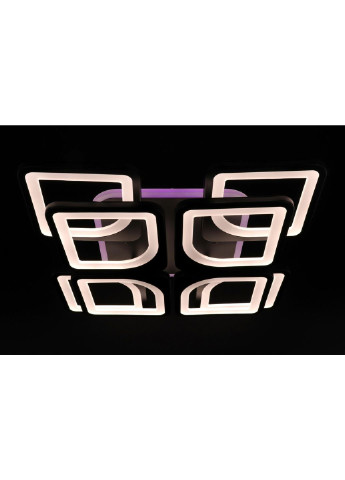 Люстра стельова LED з пультом A2281/4+4S-RGB-bk Чорний 11х43х43 см. Sunnysky (253630014)