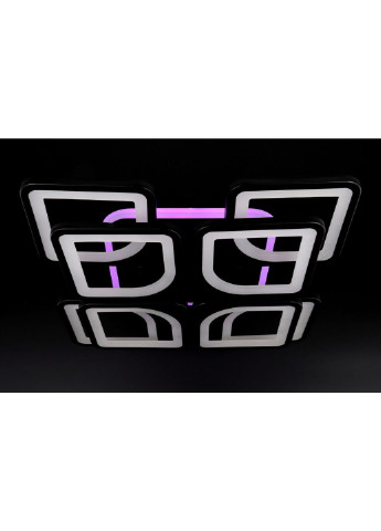 Люстра стельова LED з пультом A2281/4+4S-RGB-bk Чорний 11х43х43 см. Sunnysky (253630014)