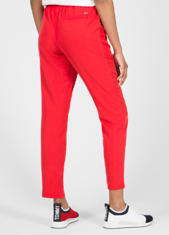 Красные кэжуал летние прямые брюки Tommy Hilfiger