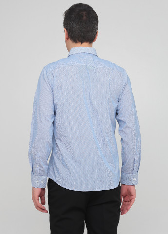 Светло-синяя кэжуал рубашка в полоску F&F