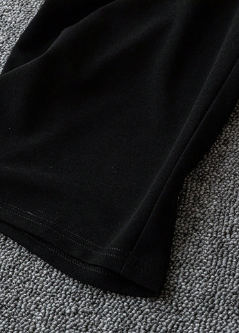 Комбинезон SHEIN комбинезон-брюки однотонный чёрный вечерний полиэстер, трикотаж