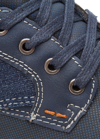 Темно-синие спортивные напівчеревики Lanetti на шнурках