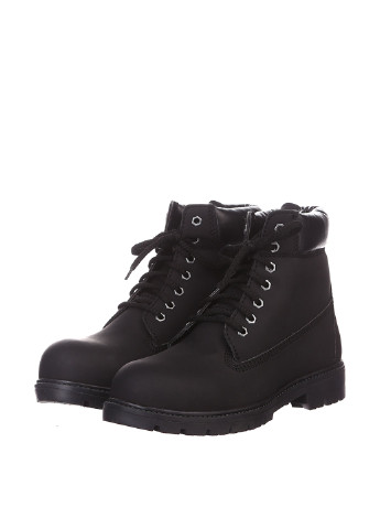 Черные зимние ботинки тимберленды In Trend