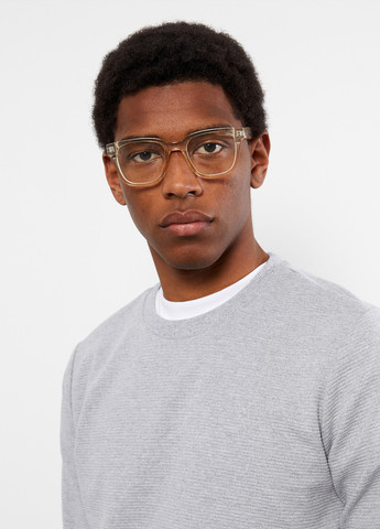 Серый свитшот LC Waikiki меланж без декора (257422863)