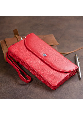 Женский кожаный кошелек-клатч 19х9,5х2,5 см st leather (229460619)