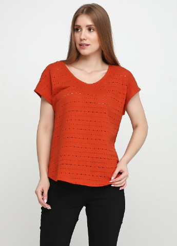 Оранжевая летняя блуза B.Young