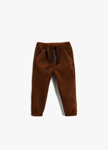Темно-коричневые кэжуал демисезонные брюки зауженные KOTON