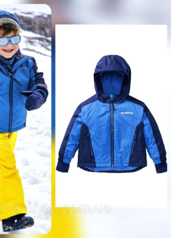 Синяя зимняя лыжная куртка Lupilu