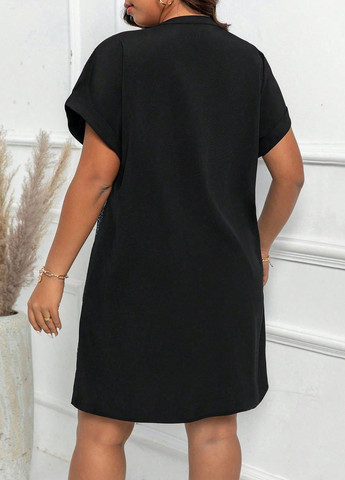 Комбінована вечірня сукня а-силует SHEIN колор блок