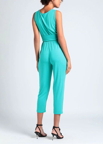 Комбінезон Pinko комбінезон-брюки однотонний бірюзовий кежуал трикотаж, модал