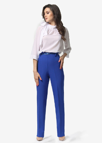 Синие кэжуал демисезонные прямые брюки Lada Lucci